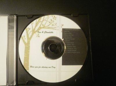 PLAYING AROUND WITH MY DIY CD FAVORS