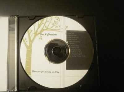 PLAYING AROUND WITH MY DIY CD FAVORS