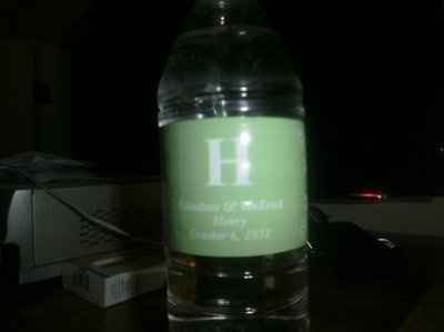 Water Bottle Labels from Oriental Trading