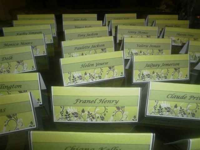 HELP!!!! PLACECARDS....