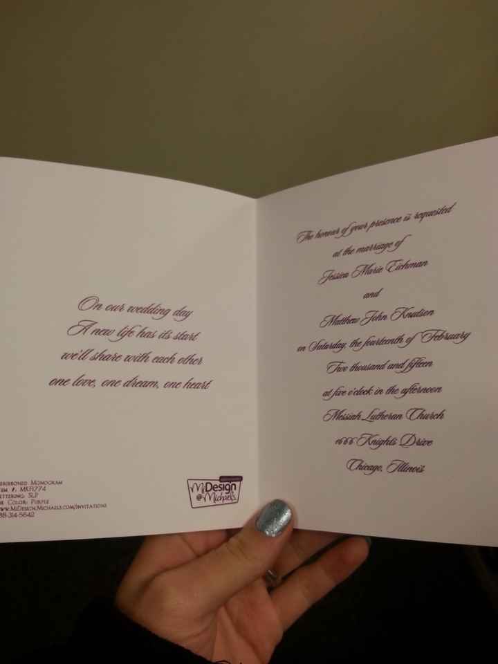 I need help ladies...Invitations