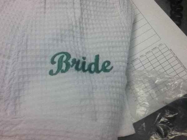 My $5.00 Bridal Robe came ! Pics included