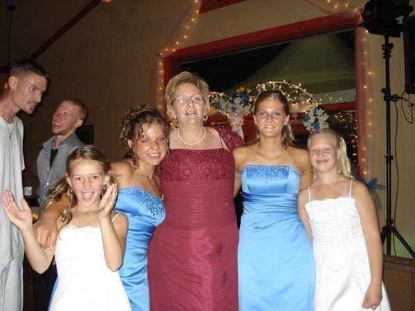 Tell me about/show me pix of when you were a bridesmaid!
