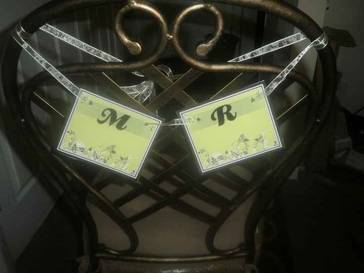 DIY Mr & Mrs hanging chair signs PIC INCLUDED!!!