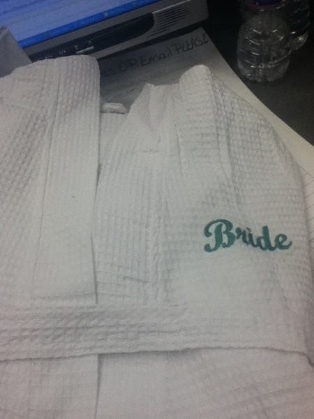 My $5.00 Bridal Robe came ! Pics included