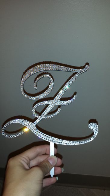 Cake topper arrived....I'm not in love :(