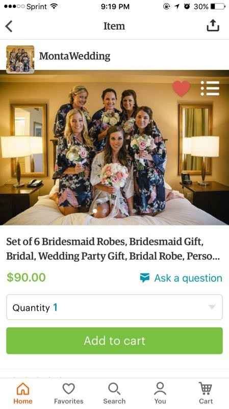 Bridesmaid robes