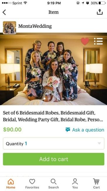 Bridesmaid robes