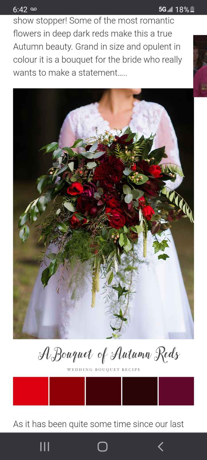 How big is your bouquet going to be? - 1