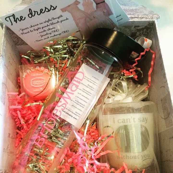 Show me your "bridesmaid boxes"