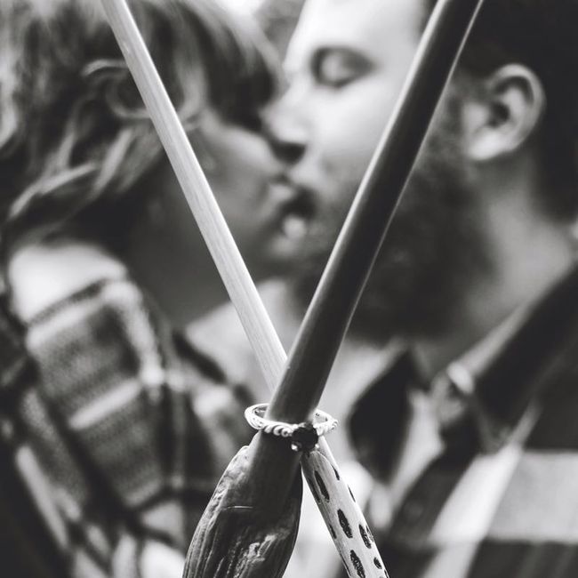 Harry Potter engagement photo