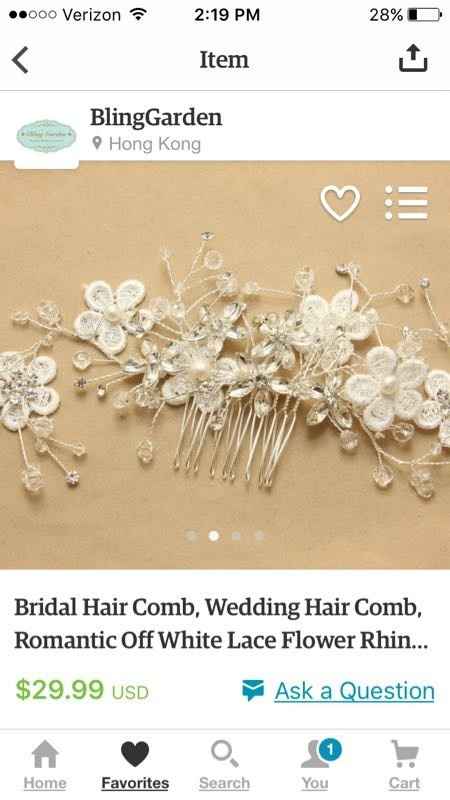 Wedding hair clip