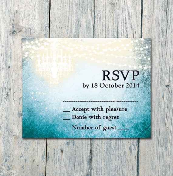 How to fill out RSVP card