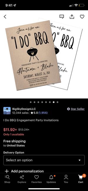 Engagement party invitations 1