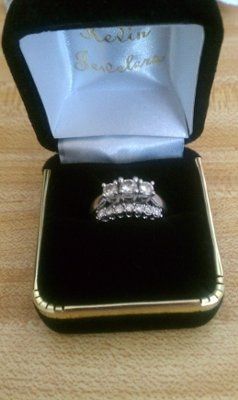 What makes a girl smile again? Dress and Rings:)