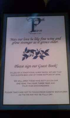 My guest book came today pics
