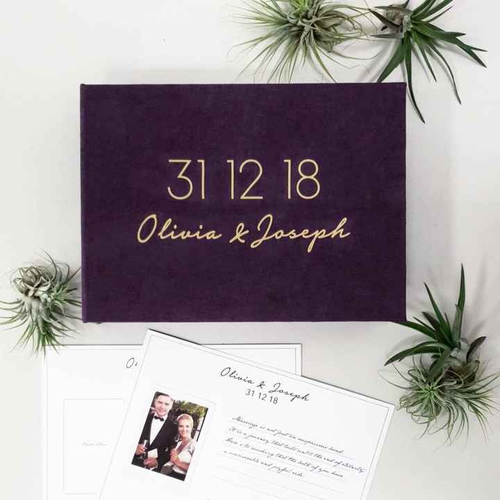 Wedding guest book alternative