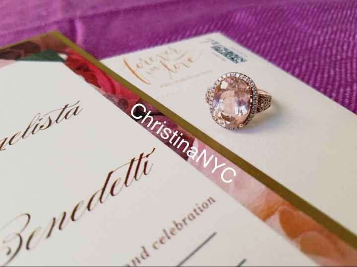 Anyone have a morganite engagement  ring?