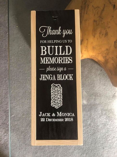 wedding jenga