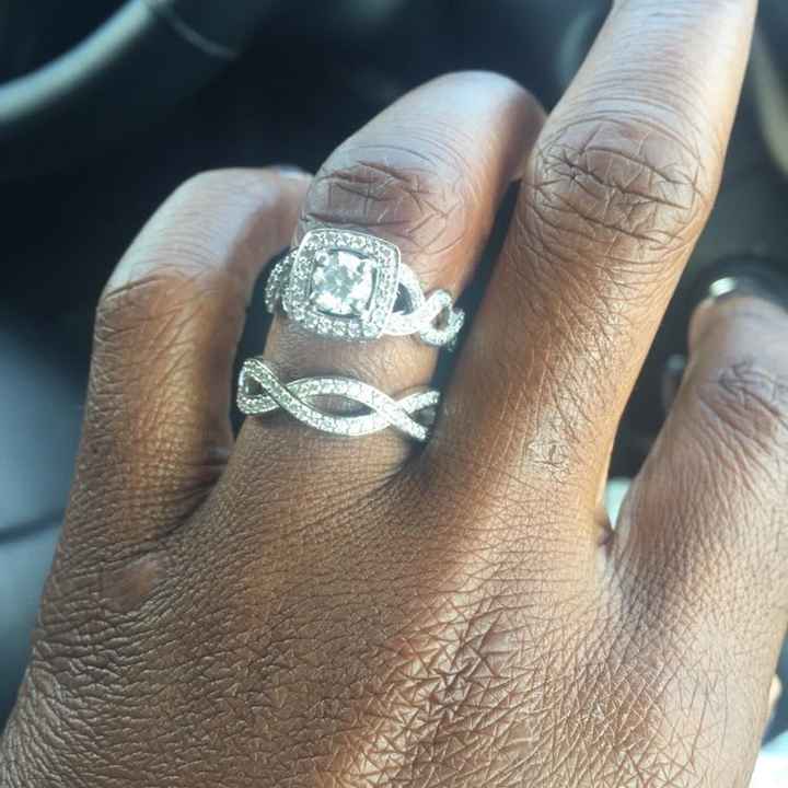My dress and wedding band!!