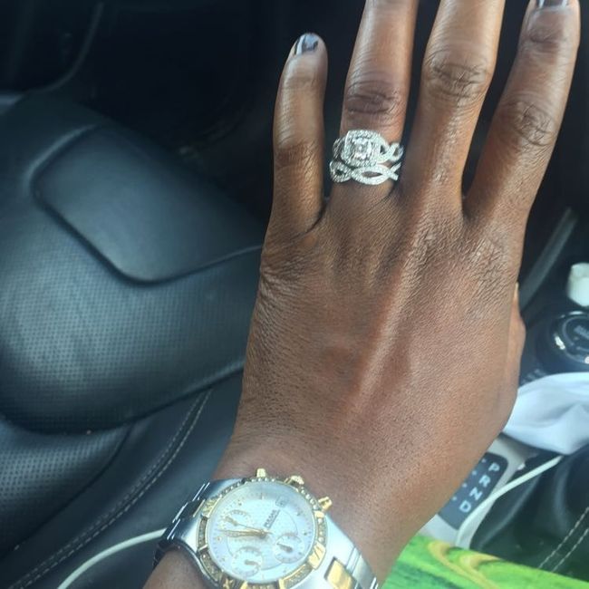 My dress and wedding band!!