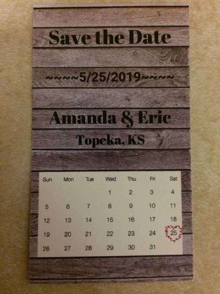 Save the date magnet question - 1