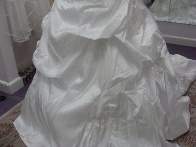 Pictures from today. First time seeing my dress
