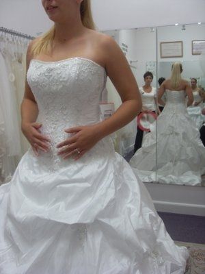 Pictures from today. First time seeing my dress