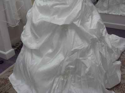 Pictures from today. First time seeing my dress