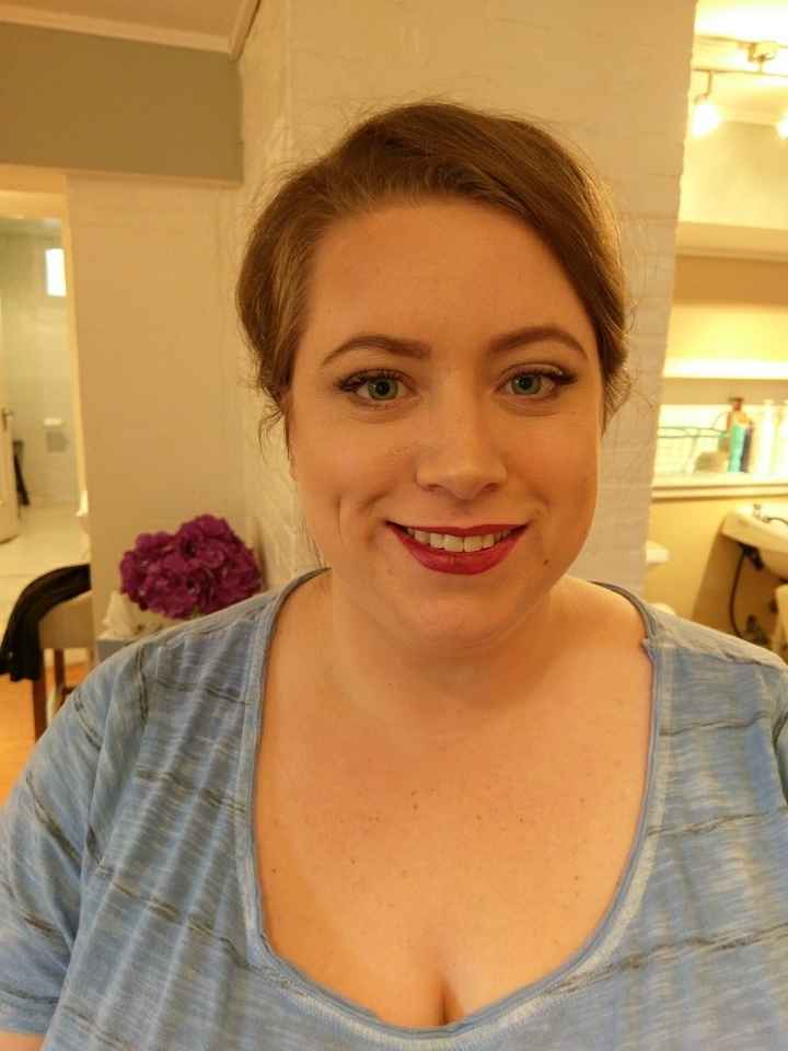 Hair and makeup trial