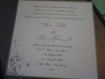 Finished DIY Invites
