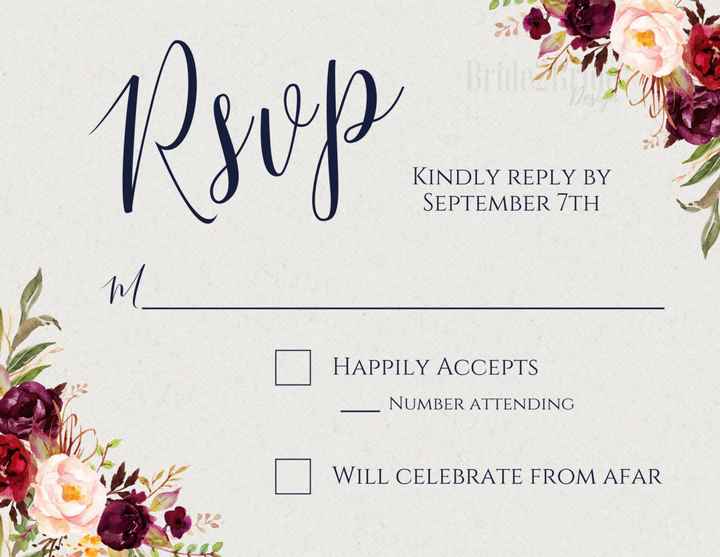 rsvp color opinion! - 1