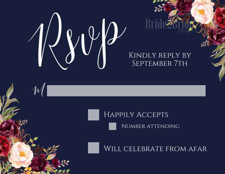 rsvp color opinion! - 2