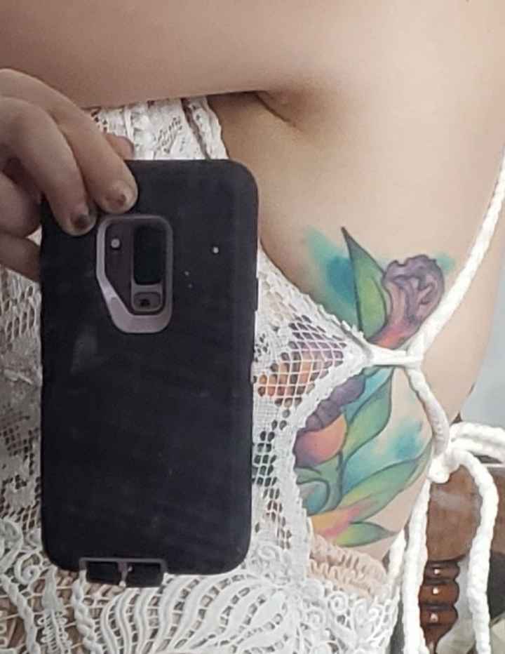 Dress with tattoos showing! - 1