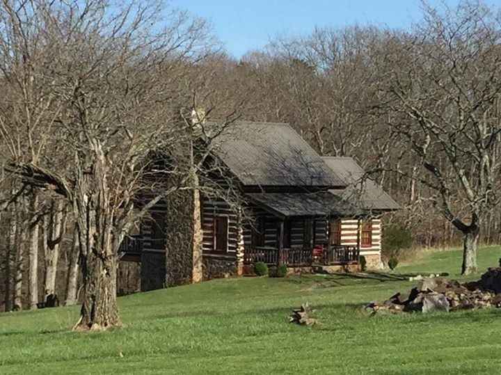 No good pictures of our exit, but here's the cabin on the property where we spent our first night as