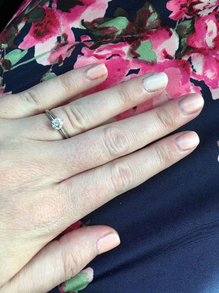Nothing fancy - just a blush/peach color with a more pale version on my ring finger
