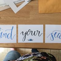 Seating chart title cards