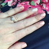 Nothing fancy - just a blush/peach color with a more pale version on my ring finger