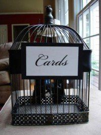 Wedding card cage.