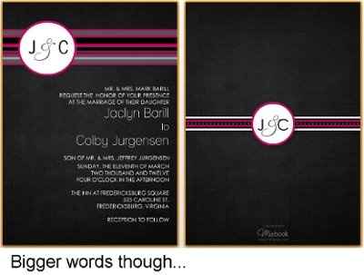 invitations, need your opinion...