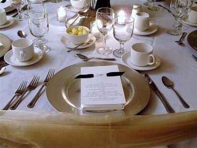 Food is served buffet style, so what do you put at the table setting?