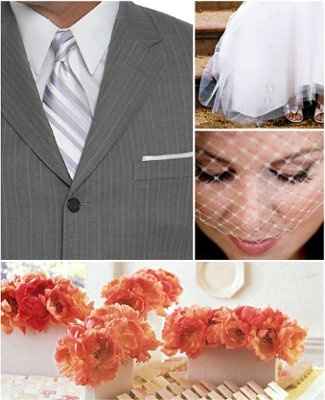 Wedding Colors - Peach and Brown or Peach and Gray, any ideas???