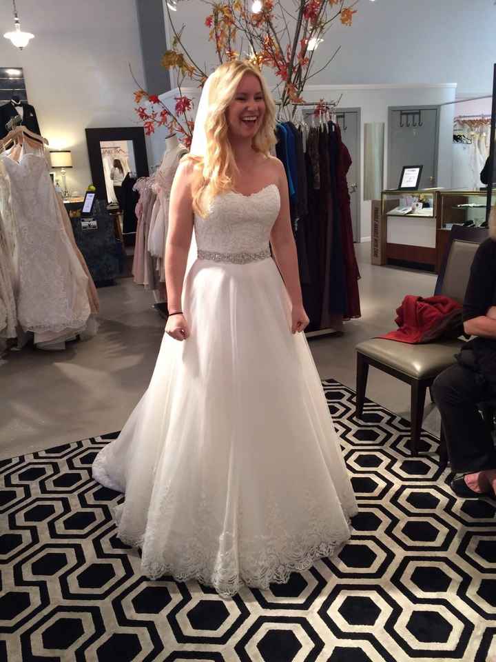 Finding the dress.