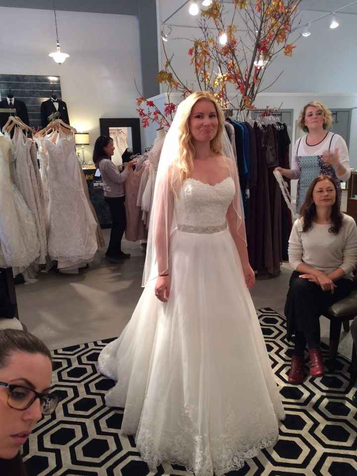 Finding the dress.