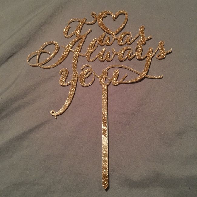 Got my cake topper today!