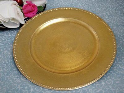 I need shopping help - gold beaded charger plates