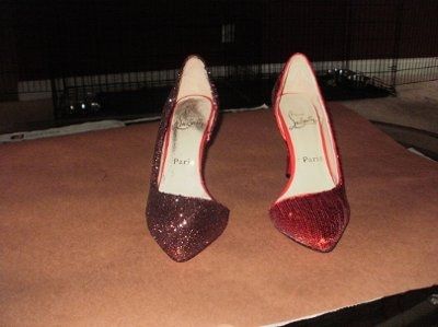DIY Glitter Heels
