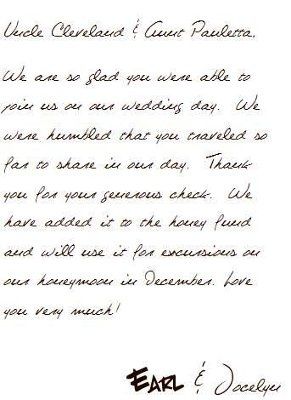 Thank You's