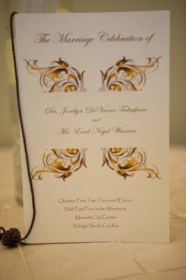 Brides are you doing wedding programs