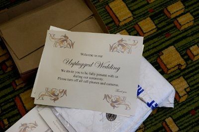 One Reason for an Unplugged Wedding...